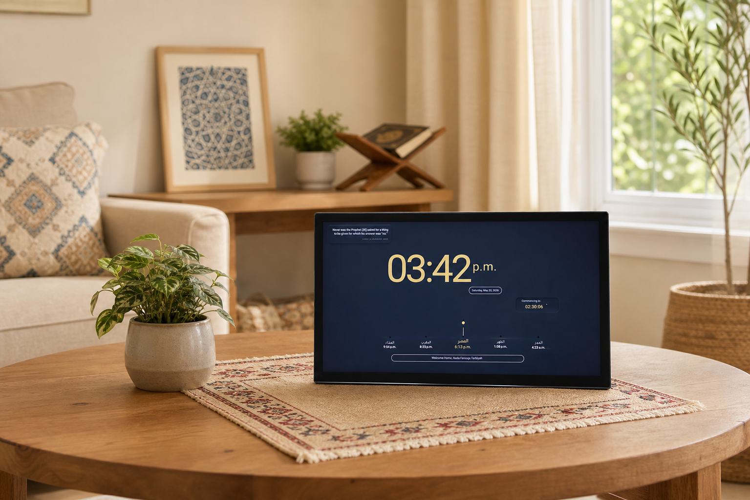 Tarbiyah Home, a dedicated home device with a curated Islamic platform